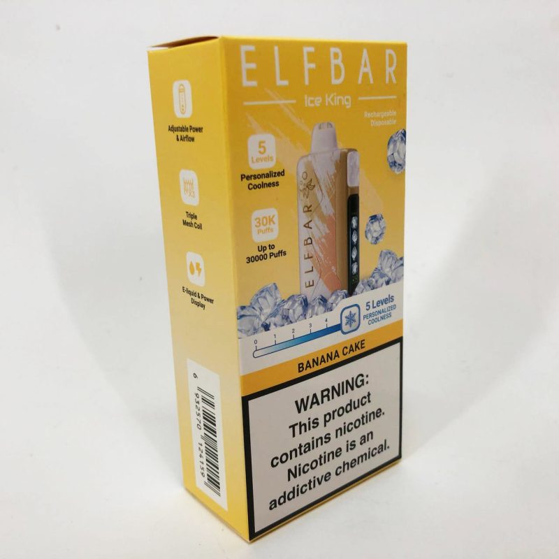 ELF BAR Ice King 30000 – Банан Торт (Banana Cake)1