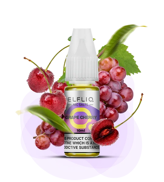 Elfliq_10ml_GrapeCherry Рідина ELFLIQ by Elf Bar 10 мл – Виноград Вишня (Grape Cherry)